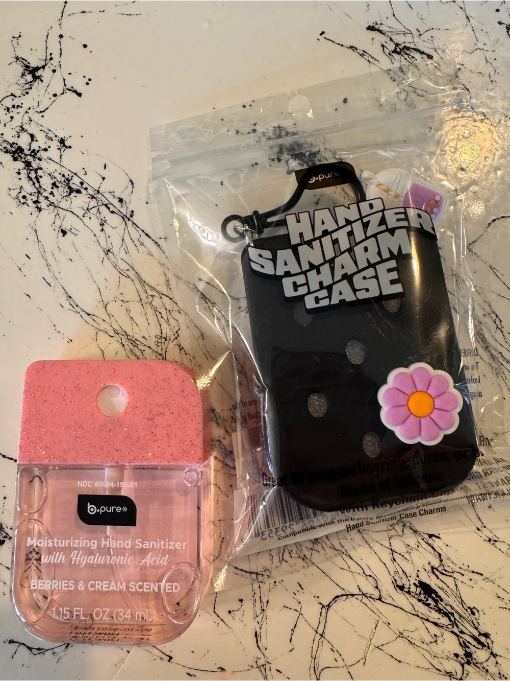 Bag Charm Hand Sanitizer Case with Sanitizer and Free Charm🌸